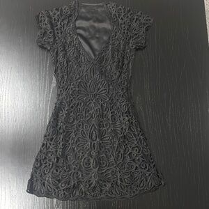 Elegant Black Lace Dress